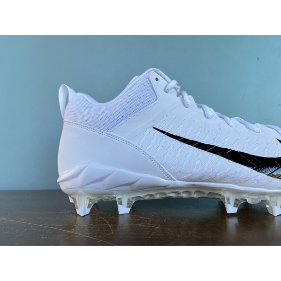 Nike Alpha Menace Pro 2 Low White/Black Football Cleats Men’s Size 15 CV6477-100 - Picture 4 of 11
